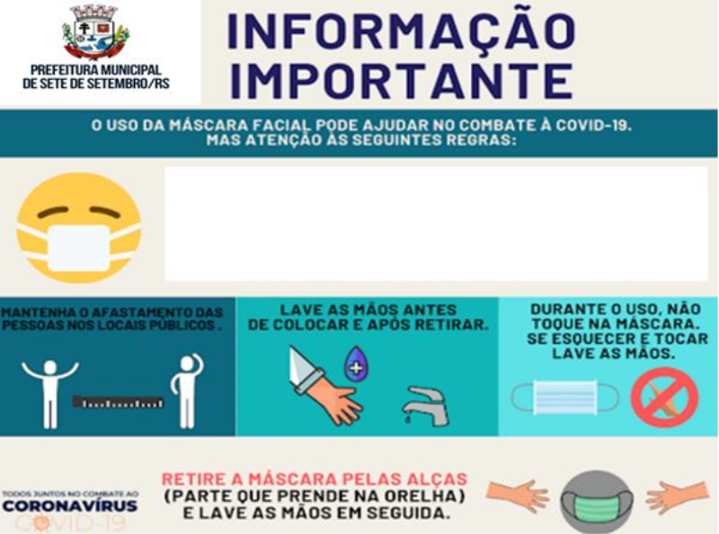 ORIENTAÇÕES DO USO CORRETO DE MÁSCARA